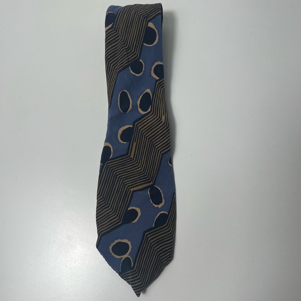 Oaktree Abstract Geometric Zigzag Pattern Retro V… - image 3